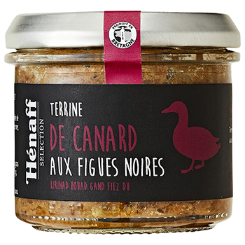 【FOOD de WINE】エナフ セレクション 黒イチヂク入りのフレンチテリーヌ 90g / 日仏貿易(HENAFF Duck Terrine 90g)